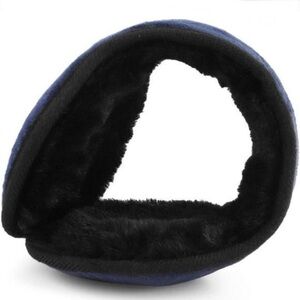 Black & Blue Fleece Ear Warmers